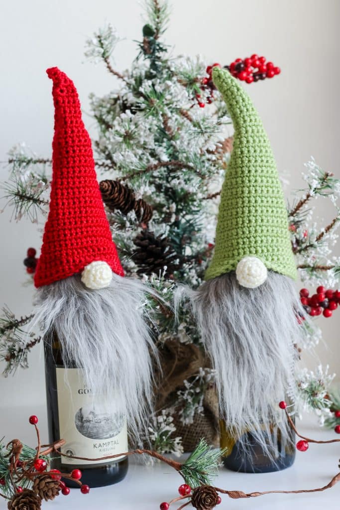 Crochet Patterns Galore - Gnome Bottle Topper