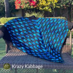 Chevron Cascade Pocket Wrap