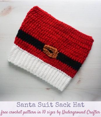 Santa Suit Sack Hat