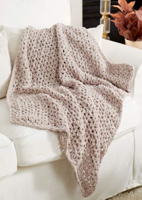 Velvet V-stitch Baby Blanket