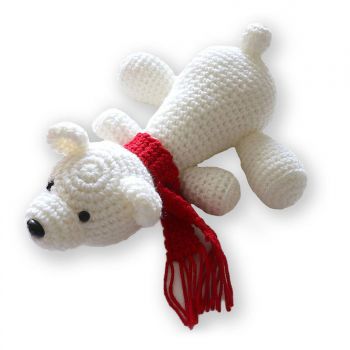 Red Heart Polar Bear Buddy