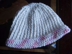 Ribbed Stitch Baby Hat