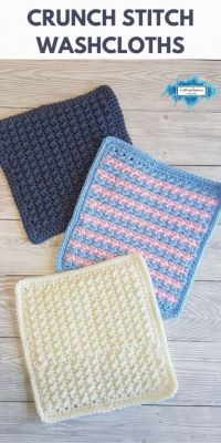 Crunch Stitch Washcloths