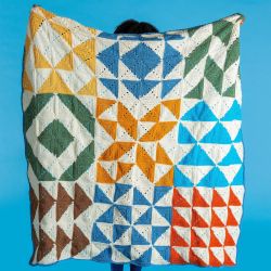 Modern Patchwork Sampler Blanket