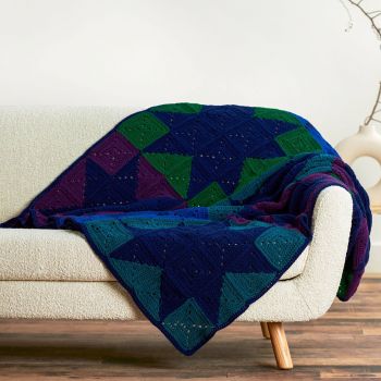 Modern Patchwork Stars Blanket