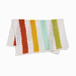 Cheery Granny Stripes Baby Blanket