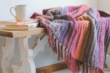 Mountain Trail Tweed Blanket