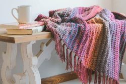 Mountain Trail Tweed Blanket