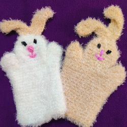 Rabbit Bunny Crochet Hand Puppet