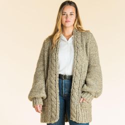 Cozy Cabled Cardigan