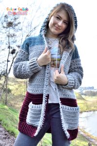 Crochet Cross Stitch Hoodie