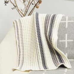 Simple Stripes Crochet Baby Blanket
