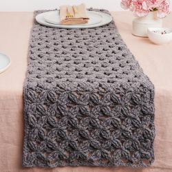 Macrame inspired table runner