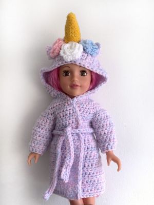 Unicorn Doll Dressing Gown