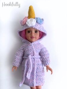 Unicorn Doll Dressing Gown