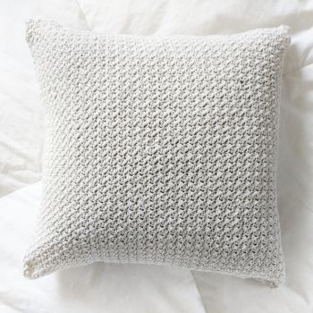 Farmhouse Style Crochet Pillow