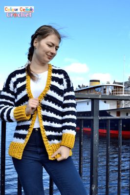 Crochet Nautical Cardigan