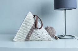 Wedge Crochet Project Bag