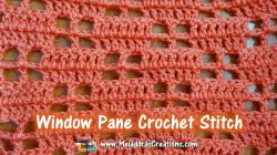 Window Pane Crochet Stitch Motif