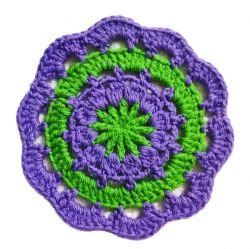 Tea Crochet Flower Coaster