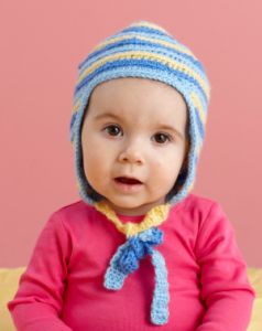 Striped Hat with Earflaps 