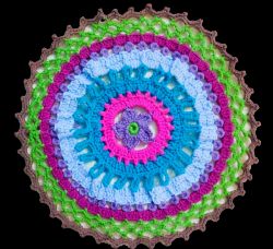 Whimsical Radiant Mandala Doily