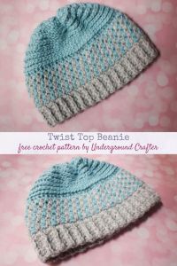 Twist Top Beanie