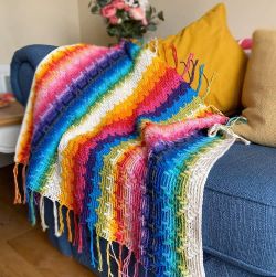 Rainbow Splash Mosaic  Blanket