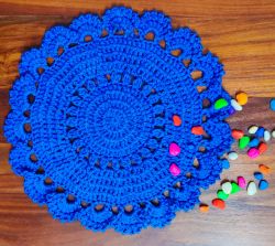 Blue Lagoon Crochet Placemat