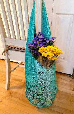 Large Crochet Mesh Market Bag