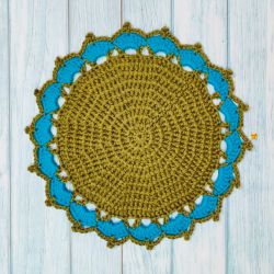 Super Easy and Quick Crochet Doily Placemat