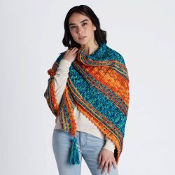 Textured Triangular Shawl