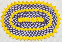 Crochet Oval Lace Doily