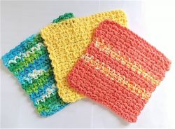 Beginners Easy Summer Dishcloth