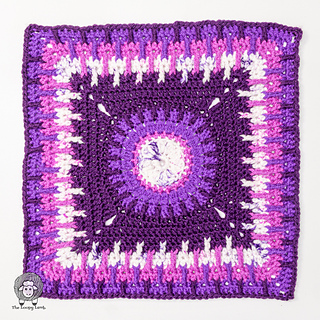 Lavender Fields Crochet Blanket Square