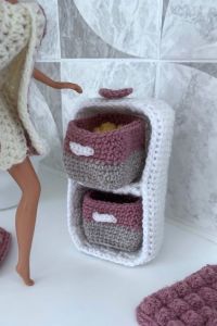 Dolls house furniture cube storage