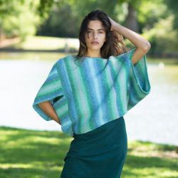 Painted Canvas Poncho