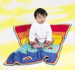 Rainbow Stripe Blanket