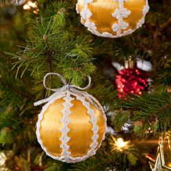 Lacy Christmas Ornaments