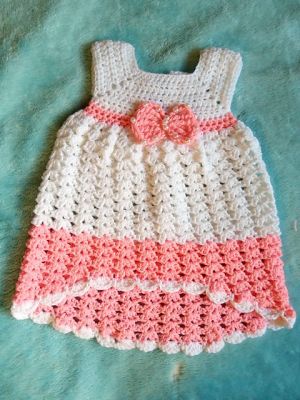 Crochet High-low Baby Dress