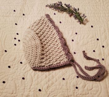 Crochet Alpine Baby Bonnet