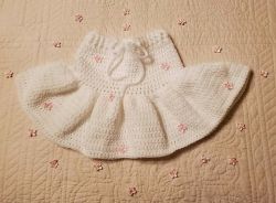 Crochet Ruffle Baby Skirt