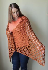 Autumn Jewells Crochet Shawl