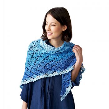 Allover Lace Triangular Shawl