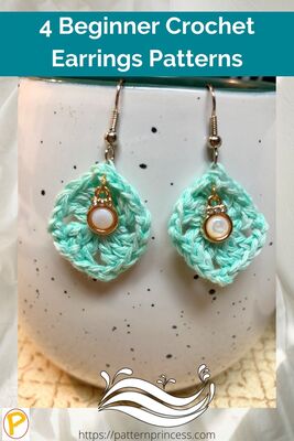4 Beginner Crochet Earrings