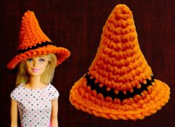 Halloween Mini Crochet Witch Hat