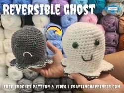 Reversible Halloween Ghost Toy  (No Sewing)