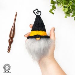 Crochet Witch Gnome Ornament