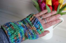 Fingerless gloves – easy quick make