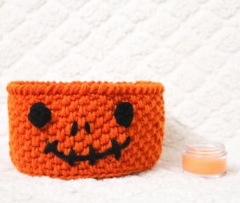 Crochet Halloween Candy Basket